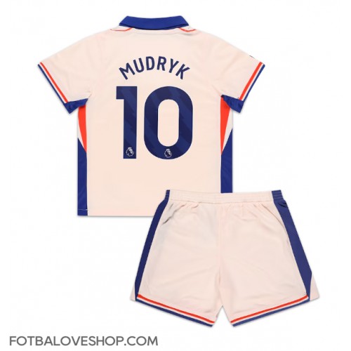 Chelsea Mykhailo Mudryk #10 Dětské Venkovní Dres 2024-25 Krátký Rukáv (+ trenýrky)