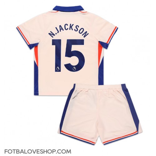 Chelsea Nicolas Jackson #15 Dětské Venkovní Dres 2024-25 Krátký Rukáv (+ trenýrky)