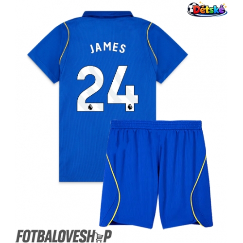 Chelsea Reece James #24 Dětské Domácí Dres 2026-27 Krátký Rukáv (+ trenýrky)