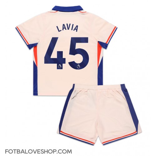 Chelsea Romeo Lavia #45 Dětské Venkovní Dres 2024-25 Krátký Rukáv (+ trenýrky)