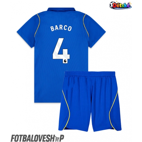 Chelsea Valentin Barco #4 Dětské Domácí Dres 2026-27 Krátký Rukáv (+ trenýrky)