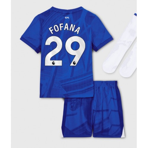 Chelsea Wesley Fofana #29 Dětské Domácí Dres 2025-26 Krátký Rukáv (+ trenýrky)