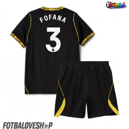 Chelsea Wesley Fofana #3 Dětské Venkovní Dres 2026-27 Krátký Rukáv (+ trenýrky)