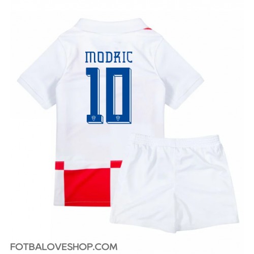 Chorvatsko Luka Modric #10 Dětské Domácí Dres ME 2024 Krátký Rukáv (+ trenýrky)