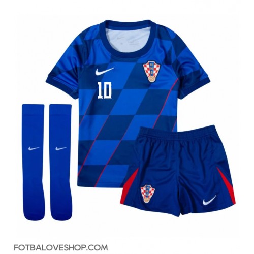 Chorvatsko Luka Modric #10 Dětské Venkovní Dres ME 2024 Krátký Rukáv (+ trenýrky)