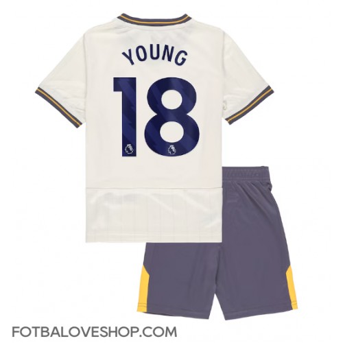 Everton Ashley Young #18 Dětské Alternativní Dres 2024-25 Krátký Rukáv (+ trenýrky)