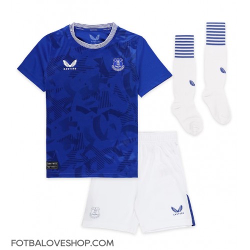 Everton Dominic Calvert-Lewin #9 Dětské Domácí Dres 2024-25 Krátký Rukáv (+ trenýrky)