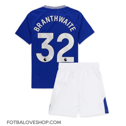 Everton Jarrad Branthwaite #32 Dětské Domácí Dres 2024-25 Krátký Rukáv (+ trenýrky)