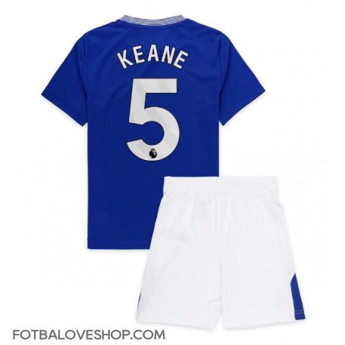 Everton Michael Keane #5 Dětské Domácí Dres 2024-25 Krátký Rukáv (+ trenýrky)