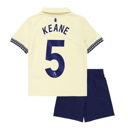 Everton Michael Keane #5 Dětské Venkovní Dres 2025-26 Krátký Rukáv (+ trenýrky)
