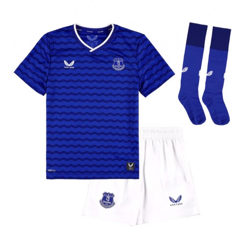 Everton Vitaliy Mykolenko #19 Dětské Domácí Dres 2025-26 Krátký Rukáv (+ trenýrky)