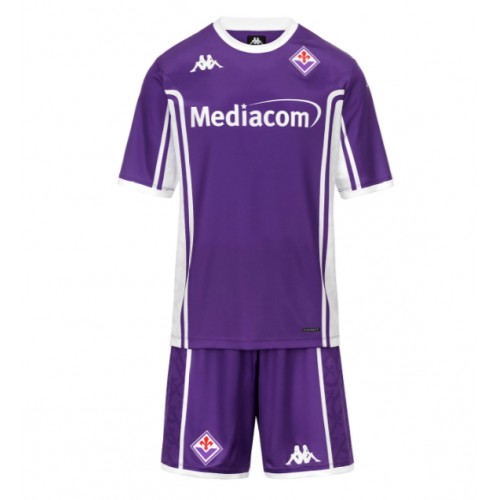 Fiorentina Moise Kean #20 Dětské Domácí Dres 2025-26 Krátký Rukáv (+ trenýrky)