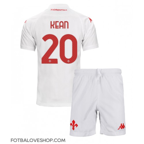 Fiorentina Moise Kean #20 Dětské Venkovní Dres 2024-25 Krátký Rukáv (+ trenýrky)