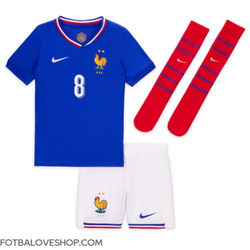 Francie Aurelien Tchouameni #8 Dětské Domácí Dres ME 2024 Krátký Rukáv (+ trenýrky)