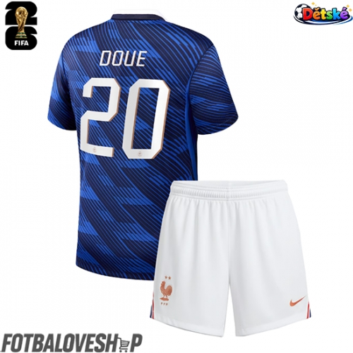 Francie Desire Doue #20 Dětské Domácí Dres MS 2026 Krátký Rukáv (+ trenýrky)