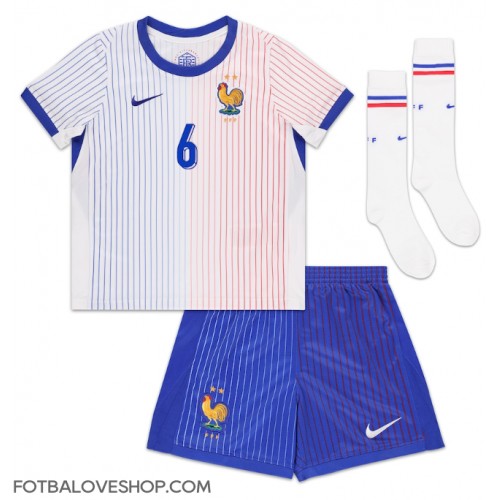 Francie Eduardo Camavinga #6 Dětské Venkovní Dres ME 2024 Krátký Rukáv (+ trenýrky)