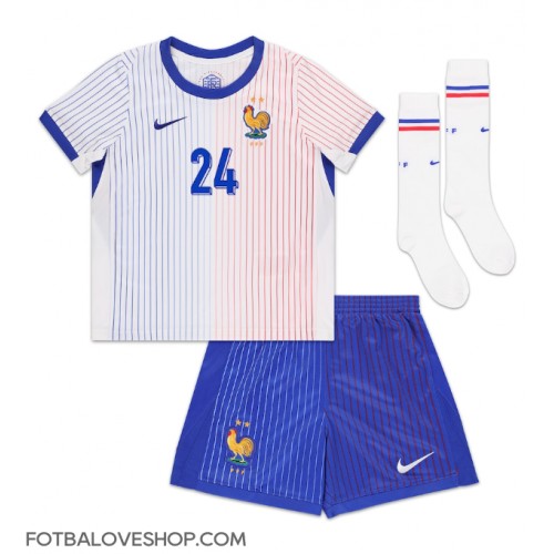 Francie Ibrahima Konate #24 Dětské Venkovní Dres ME 2024 Krátký Rukáv (+ trenýrky)