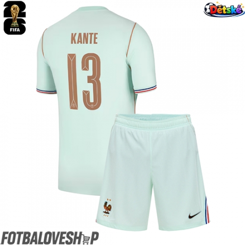 Francie Kante #13 Dětské Venkovní Dres MS 2026 Krátký Rukáv (+ trenýrky)