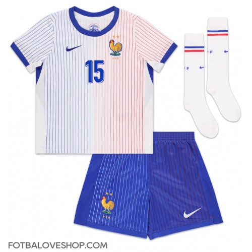 Francie Marcus Thuram #15 Dětské Venkovní Dres ME 2024 Krátký Rukáv (+ trenýrky)