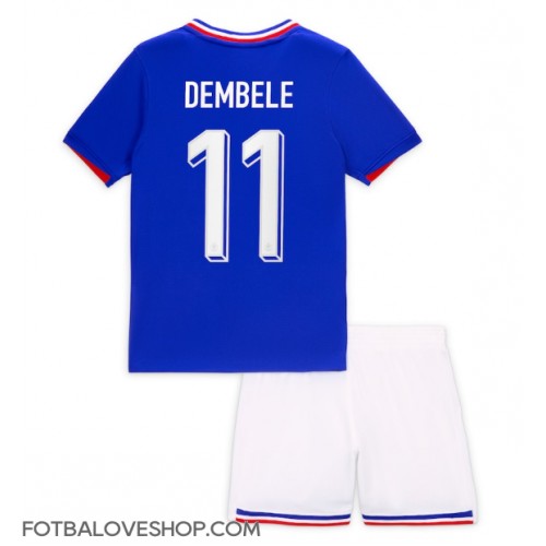 Francie Ousmane Dembele #11 Dětské Domácí Dres ME 2024 Krátký Rukáv (+ trenýrky)