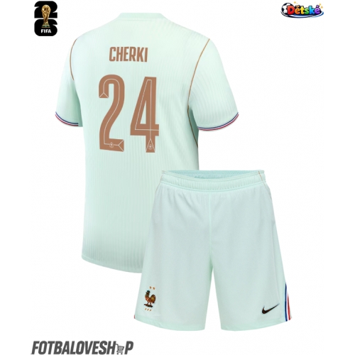 Francie Rayan Cherki #24 Dětské Venkovní Dres MS 2026 Krátký Rukáv (+ trenýrky)