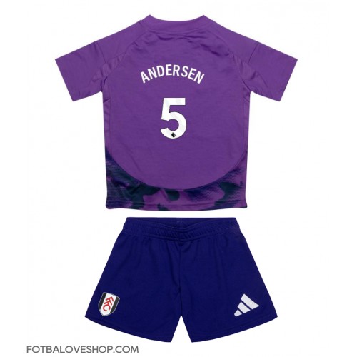 Fulham Joachim Andersen #5 Dětské Alternativní Dres 2024-25 Krátký Rukáv (+ trenýrky)