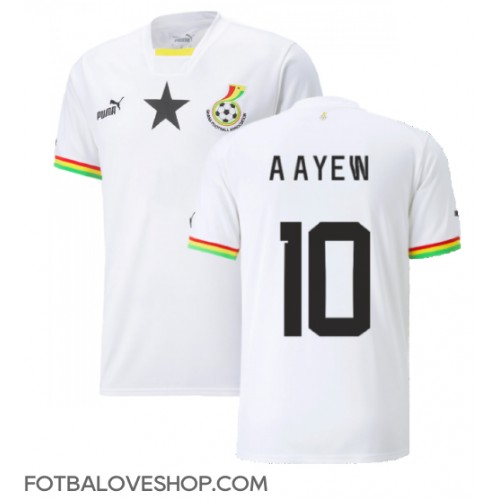 Ghana Andre Ayew #10 Domácí Dres MS 2022 Krátký Rukáv