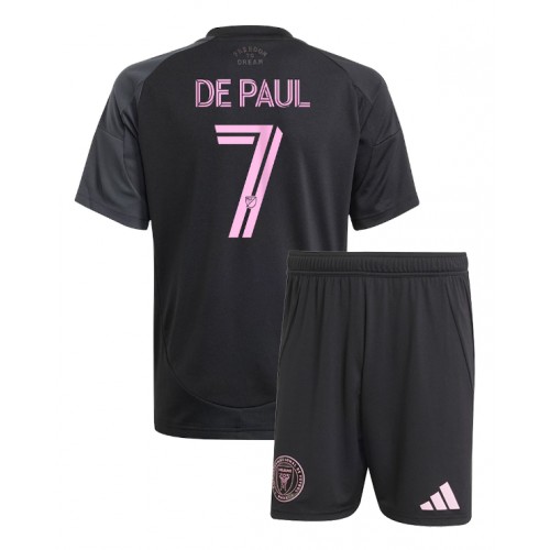 Inter Miami Rodrigo De Paul #7 Dětské Venkovní Dres 2025-26 Krátký Rukáv (+ trenýrky)