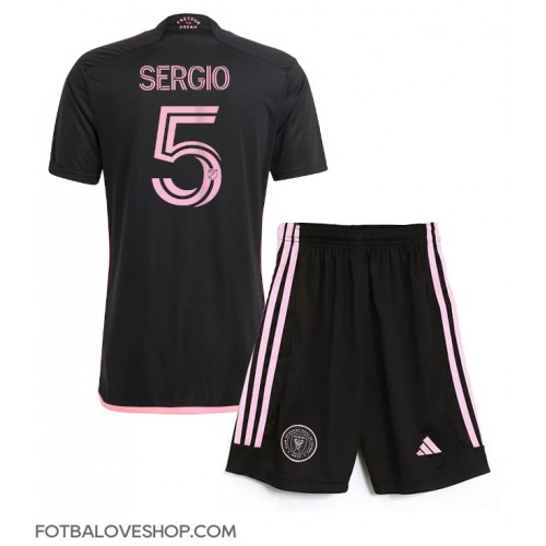 Inter Miami Sergio Busquets #5 Dětské Venkovní Dres 2024-25 Krátký Rukáv (+ trenýrky)