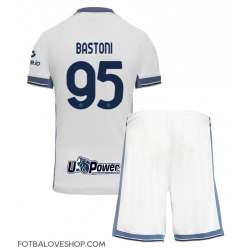 Inter Milan Alessandro Bastoni #95 Dětské Venkovní Dres 2024-25 Krátký Rukáv (+ trenýrky)
