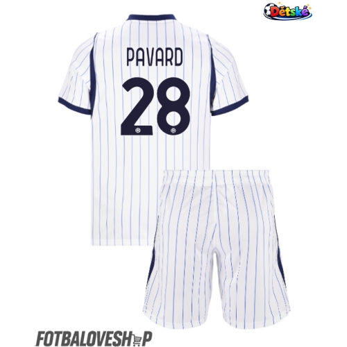 Inter Milan Benjamin Pavard #28 Dětské Venkovní Dres 2026-27 Krátký Rukáv (+ trenýrky)