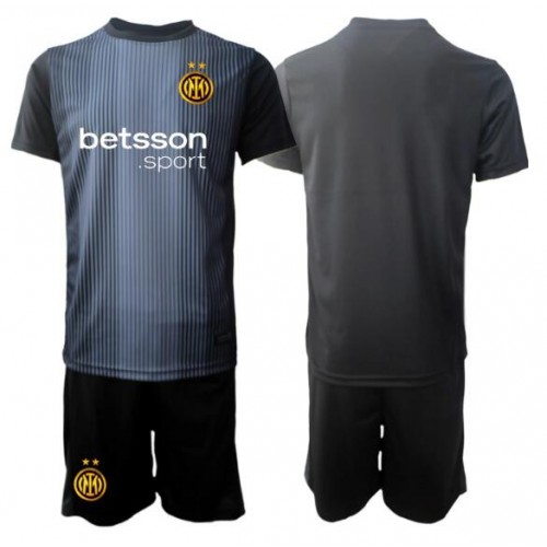 Inter Milan Brankářské Dětské Domácí Dres 2025-26 Krátký Rukáv (+ trenýrky)