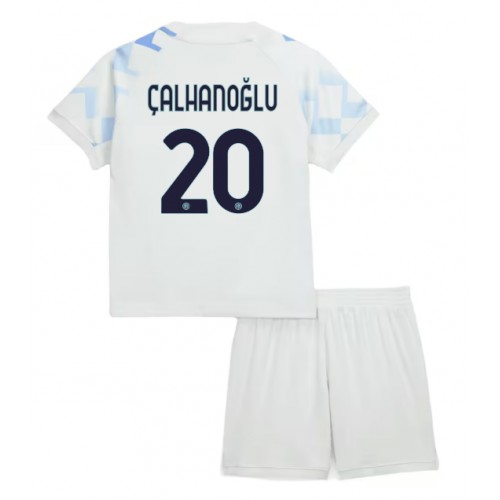 Inter Milan Hakan Calhanoglu #20 Dětské Venkovní Dres 2025-26 Krátký Rukáv (+ trenýrky)