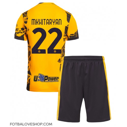 Inter Milan Henrikh Mkhitaryan #22 Dětské Alternativní Dres 2024-25 Krátký Rukáv (+ trenýrky)