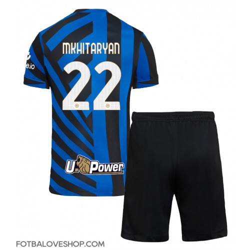 Inter Milan Henrikh Mkhitaryan #22 Dětské Domácí Dres 2024-25 Krátký Rukáv (+ trenýrky)