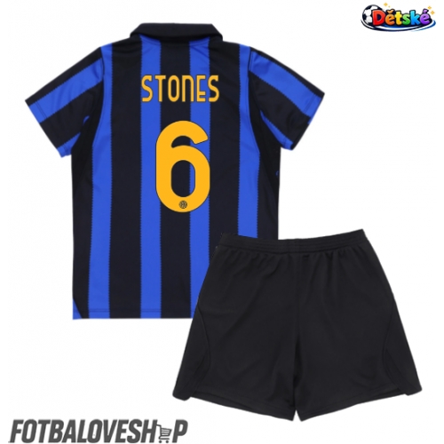 Inter Milan John Stones #6 Dětské Domácí Dres 2026-27 Krátký Rukáv (+ trenýrky)