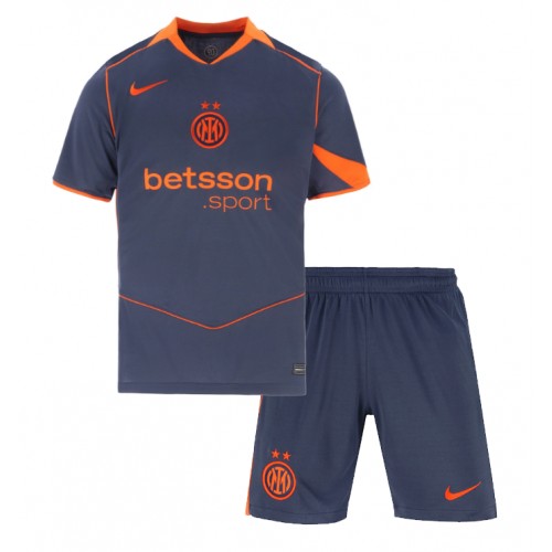 Inter Milan Luis Henrique #11 Dětské Alternativní Dres 2025-26 Krátký Rukáv (+ trenýrky)