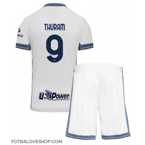 Inter Milan Marcus Thuram #9 Dětské Venkovní Dres 2024-25 Krátký Rukáv (+ trenýrky)