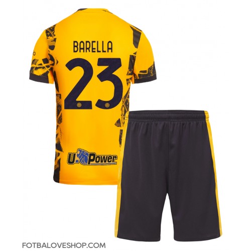 Inter Milan Nicolo Barella #23 Dětské Alternativní Dres 2024-25 Krátký Rukáv (+ trenýrky)