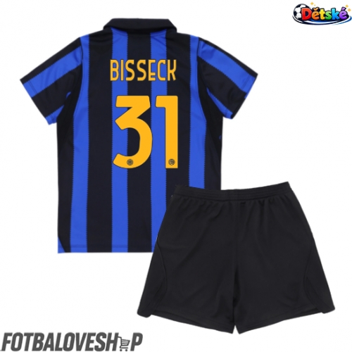 Inter Milan Yann Bisseck #31 Dětské Domácí Dres 2026-27 Krátký Rukáv (+ trenýrky)