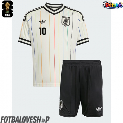 Japonsko Ritsu Doan #10 Dětské Venkovní Dres MS 2026 Krátký Rukáv (+ trenýrky)
