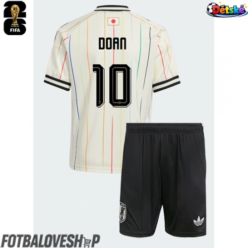 Japonsko Ritsu Doan #10 Dětské Venkovní Dres MS 2026 Krátký Rukáv (+ trenýrky)