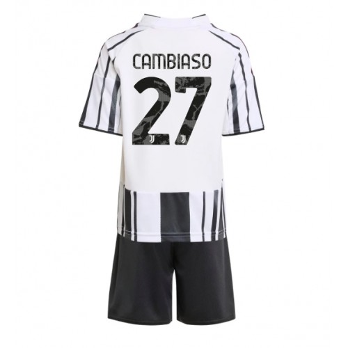 Juventus Andrea Cambiaso #27 Dětské Domácí Dres 2025-26 Krátký Rukáv (+ trenýrky)
