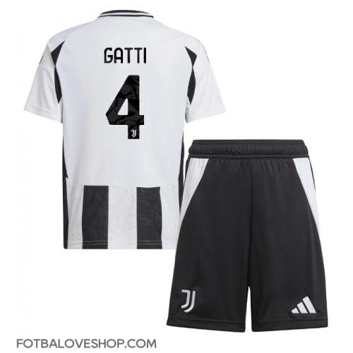 Juventus Federico Gatti #4 Dětské Domácí Dres 2024-25 Krátký Rukáv (+ trenýrky)