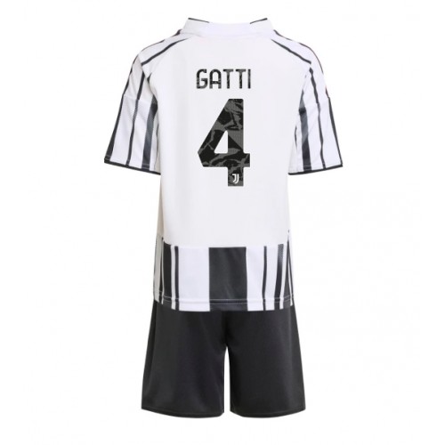 Juventus Federico Gatti #4 Dětské Domácí Dres 2025-26 Krátký Rukáv (+ trenýrky)