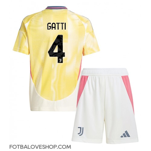 Juventus Federico Gatti #4 Dětské Venkovní Dres 2024-25 Krátký Rukáv (+ trenýrky)