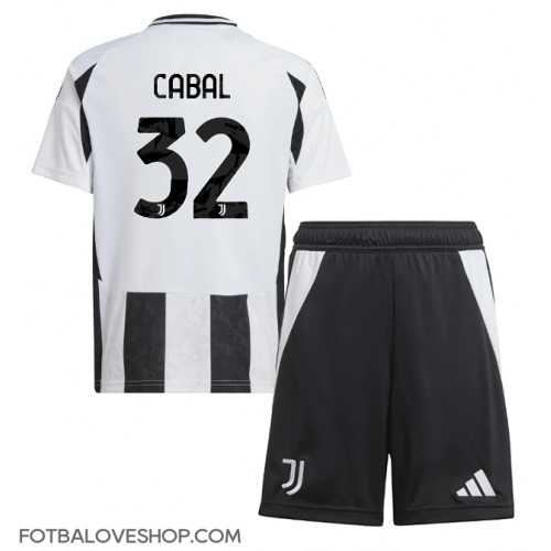 Juventus Juan Cabal #32 Dětské Domácí Dres 2024-25 Krátký Rukáv (+ trenýrky)