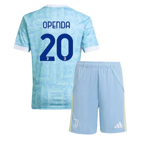 Juventus Lois Openda #20 Dětské Venkovní Dres 2025-26 Krátký Rukáv (+ trenýrky)