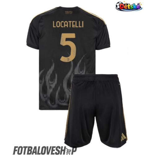 Juventus Manuel Locatelli #5 Dětské Alternativní Dres 2026-27 Krátký Rukáv (+ trenýrky)