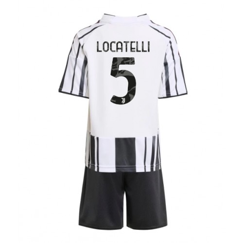 Juventus Manuel Locatelli #5 Dětské Domácí Dres 2025-26 Krátký Rukáv (+ trenýrky)
